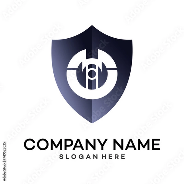 Fototapeta Unique sword shield, strong and elegant