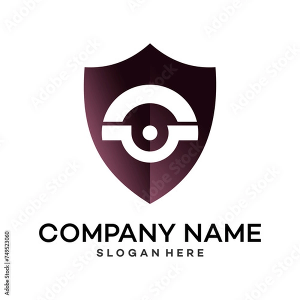 Fototapeta Unique sword shield, strong and elegant