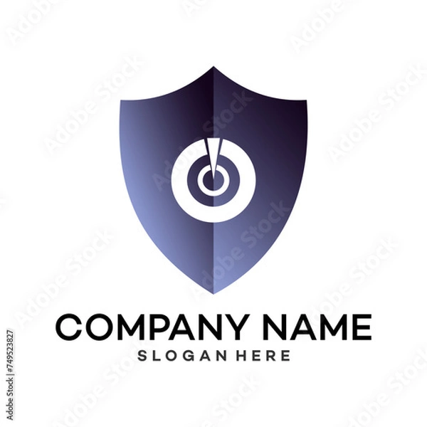 Fototapeta Unique sword shield, strong and elegant