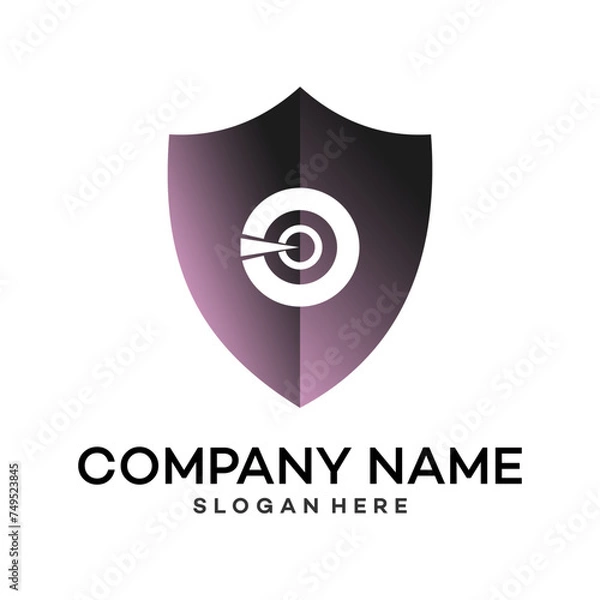 Fototapeta Unique sword shield, strong and elegant