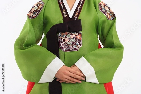 Obraz 한복 입은 젊은 한국 여성