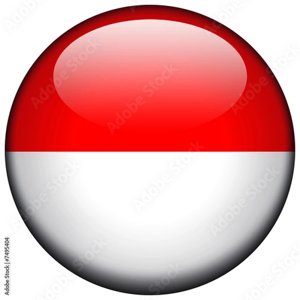 Fototapeta Drapeau Indonésie 3D