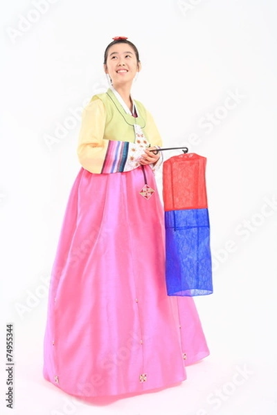 Fototapeta 한복 입은 한국 소녀