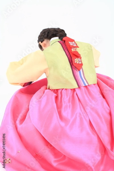 Obraz 한복 입은 한국 소녀