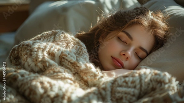 Fototapeta Sanfte Ruhe: Heilung im Schlaf