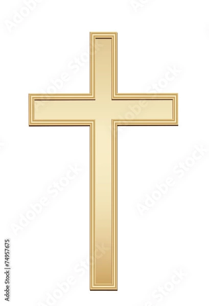 Obraz Golden cross. Vector