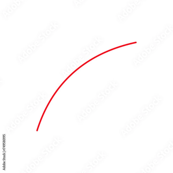 Fototapeta Vector Red Thread