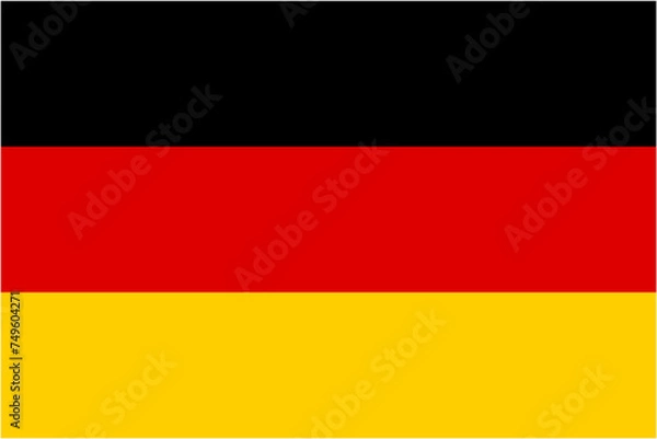 Obraz German flag isolated vector illustration