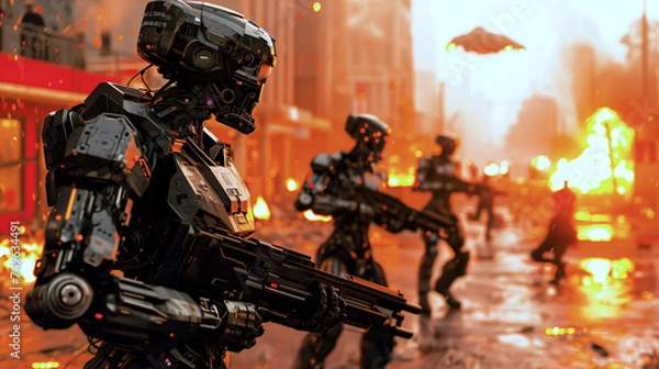 Obraz AI ANDROID SOLDIER