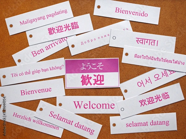 Obraz 歓迎のメッセージ