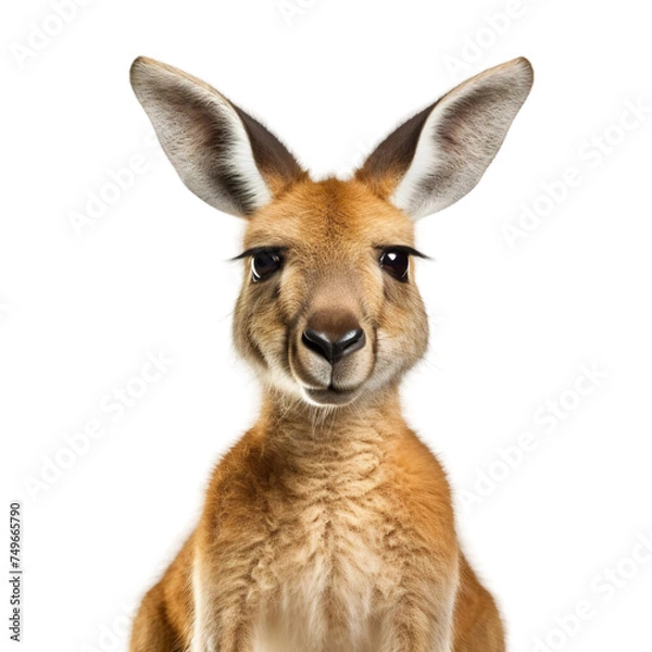 Fototapeta Beautiful Kangaroo Isolated On Transparent Background
