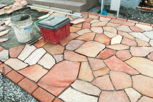 Obraz 建設現場　外構工事　ストーン