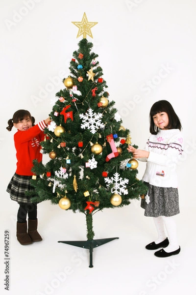 Obraz 예쁘고 어린 소녀들의 겨울