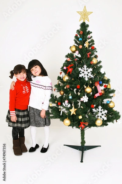 Obraz 예쁘고 어린 소녀들의 겨울