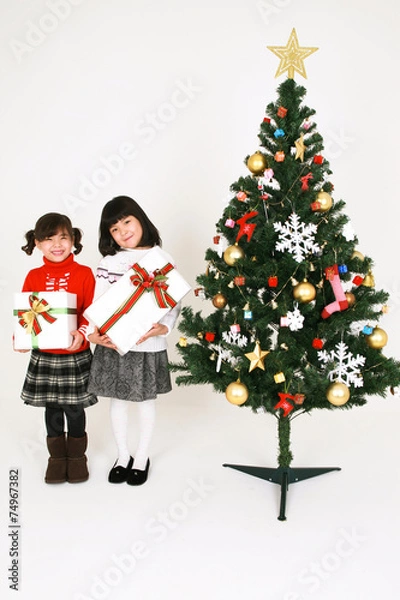 Obraz 예쁘고 어린 소녀들의 겨울