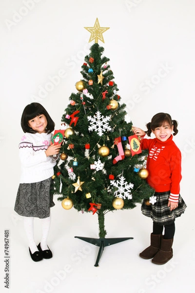 Obraz 예쁘고 어린 소녀들의 겨울