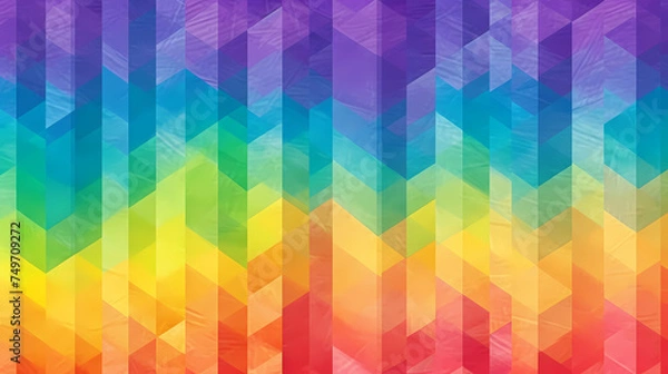 Fototapeta Empty rainbow colored striped background