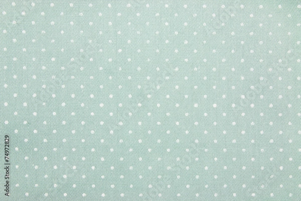 Fototapeta green polka dot fabric