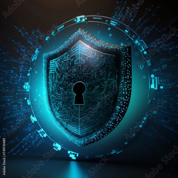 Obraz Sheild with key hole