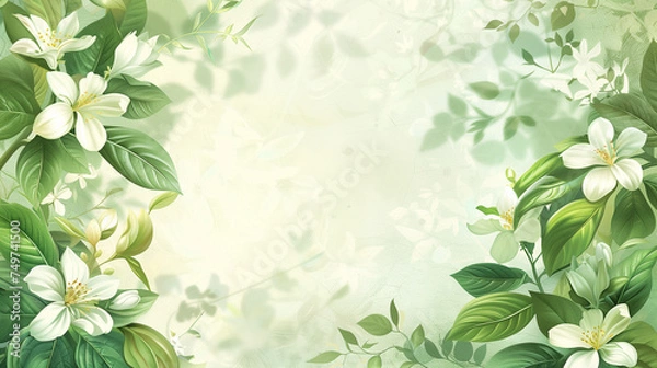 Obraz floral background with space