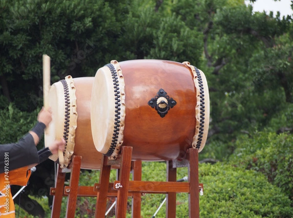 Obraz 祭りの和太鼓
