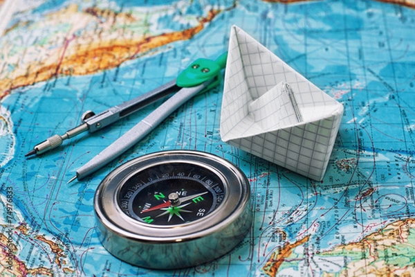 Fototapeta Paper ship