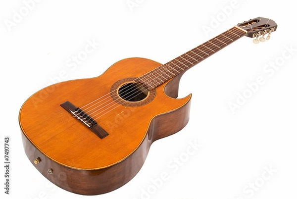 Obraz classical guitar with cut body