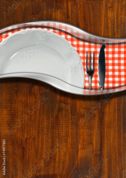 Fototapeta Rustic Menu Template