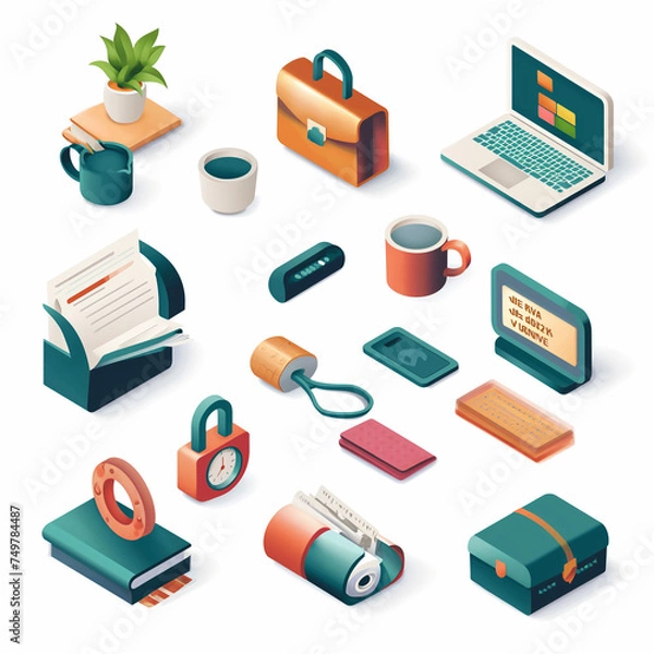 Fototapeta icons for web and applications