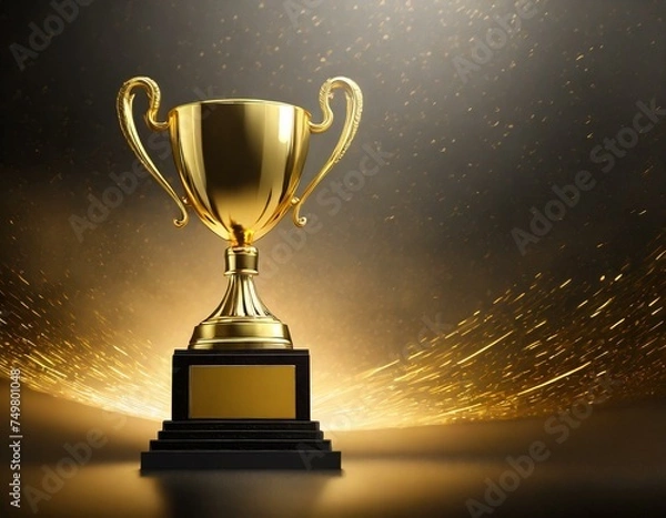 Obraz 金色のトロフィ 優勝カップ