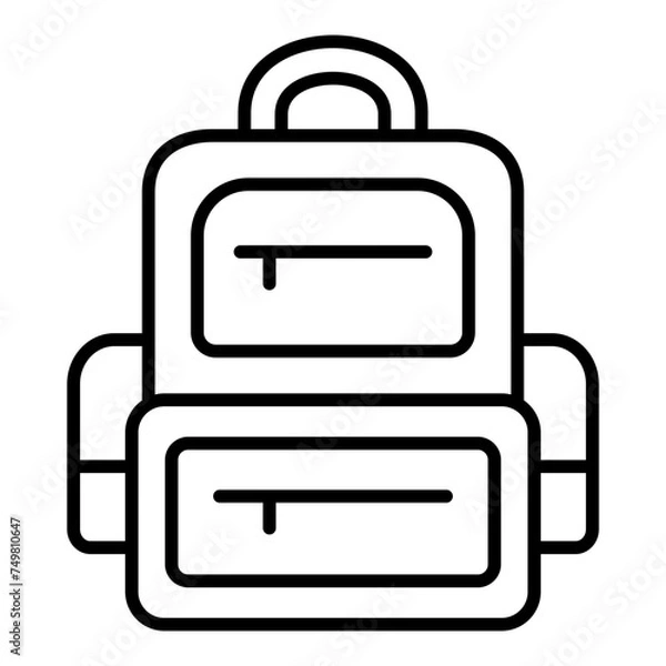 Fototapeta Backpack Icon