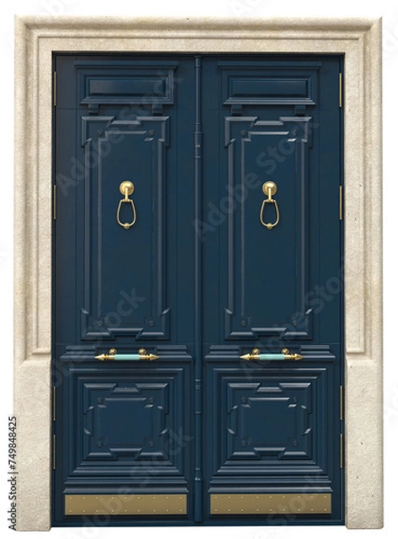 Fototapeta Entrance classic doors for the house