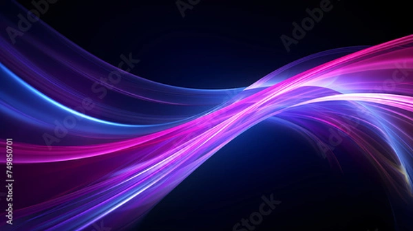 Fototapeta Modern stylish abstract design, 3D neon abstract background