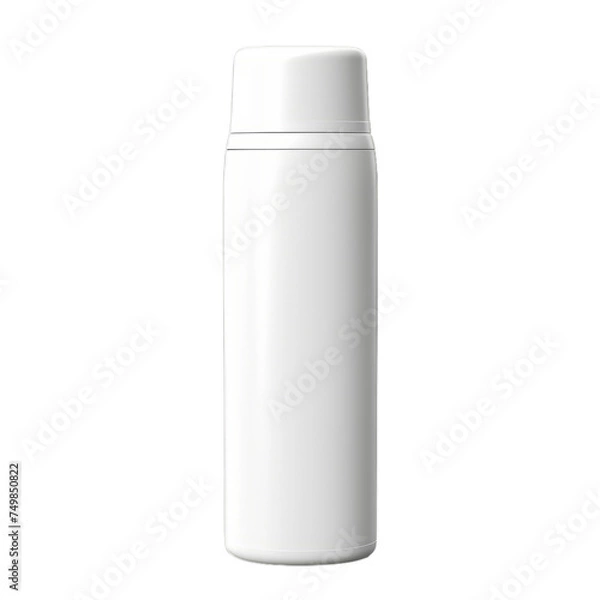 Fototapeta A blank plastic roll-on deodorant bottle isolated on transparent background, png