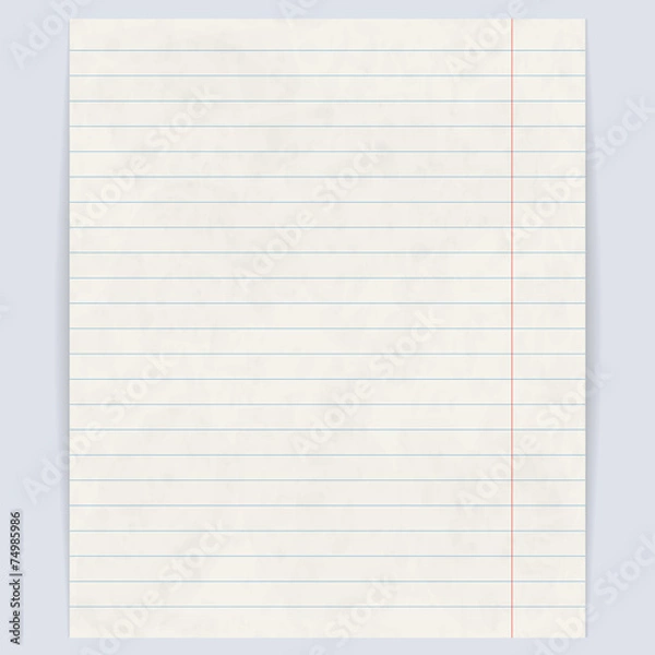 Fototapeta Notebook paper background