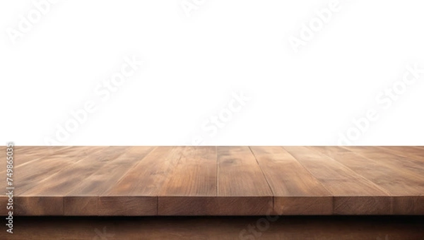 Obraz wooden table top, wood, empty wooden table top, wooden, desk displaying products, light, wooden desk top,The background is transparent.