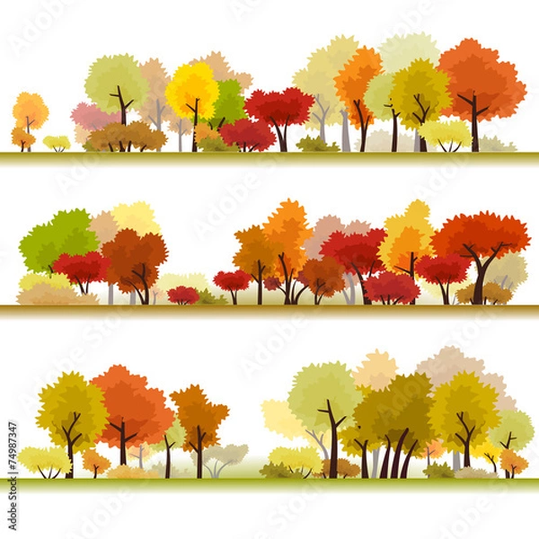 Obraz Las. Próbki 3. Jesień.