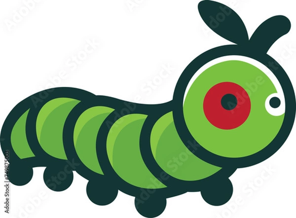 Obraz Caterpillar Vector Illustration