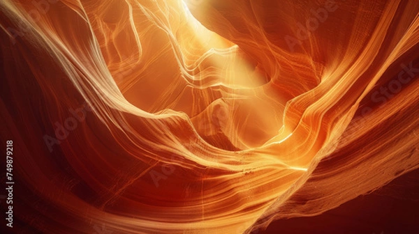 Obraz Radiance in Antelope Canyon: A Display of Light and Shadows in the Southwest's Majestic Geology