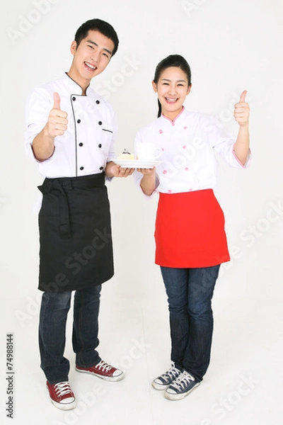 Obraz 스튜디오 안의 요리사