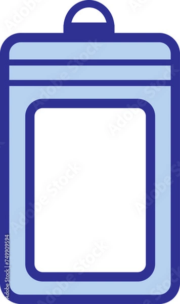 Fototapeta Employee ID, name card, icon, vector