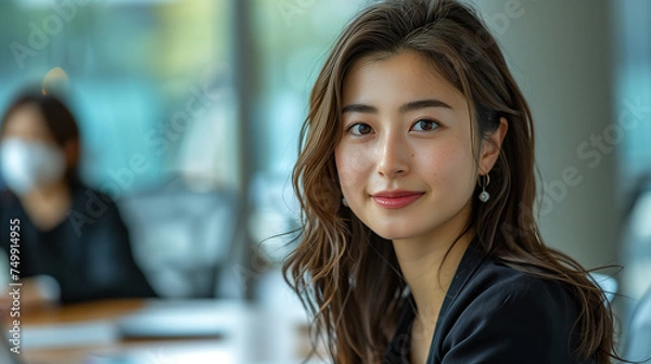 Obraz オフィスで働くビジネスウーマン
