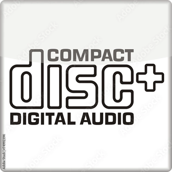 Fototapeta compact disc zeichen