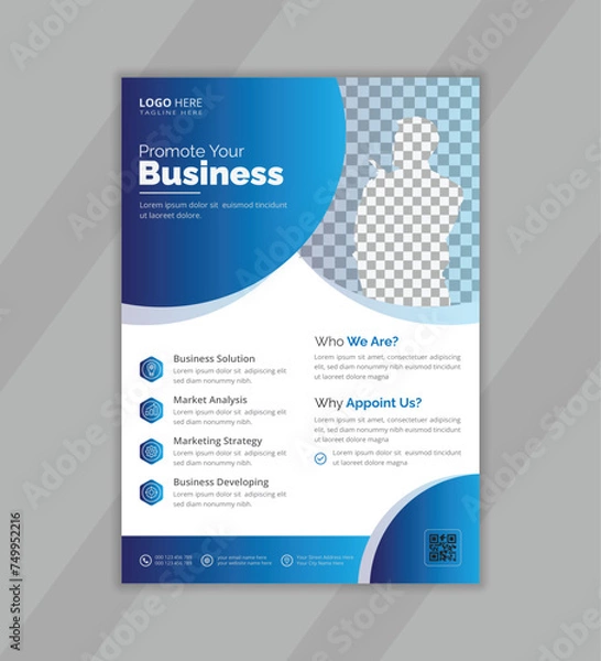 Obraz Creative business flyer design template