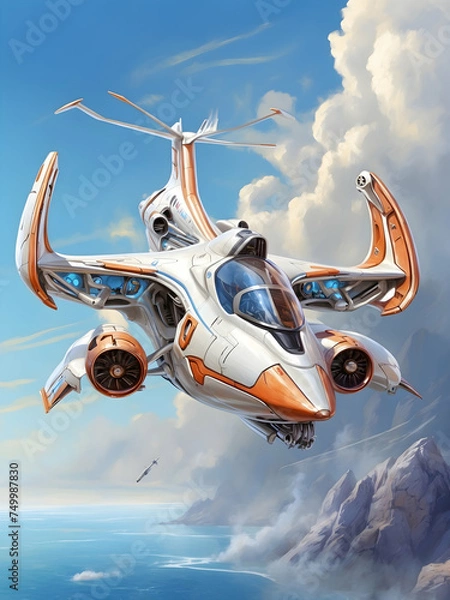 Obraz Futuristic Jet