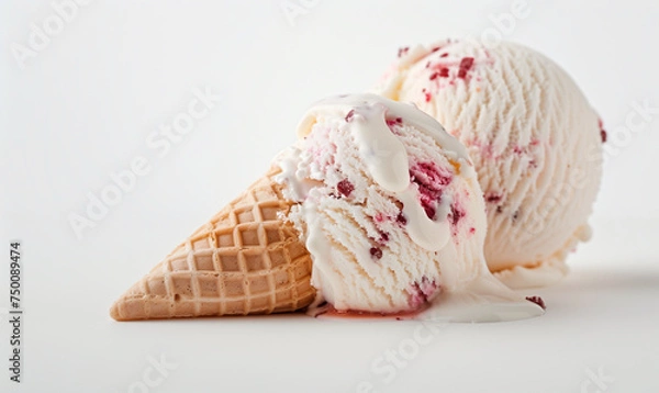 Obraz Sweet Temptation: Dive into Creamy and Delicious Ice Cream