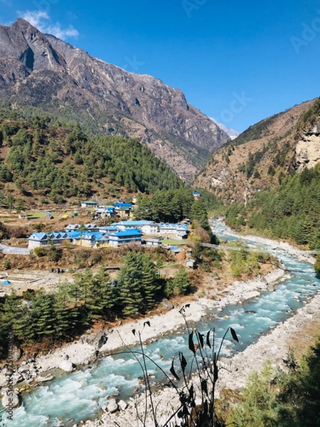 Fototapeta Beautiful way to Everest Base Camp