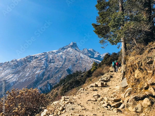 Fototapeta Beautiful way to Everest Base Camp
