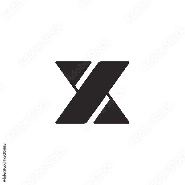 Obraz X logo, letter x, initial x logo design