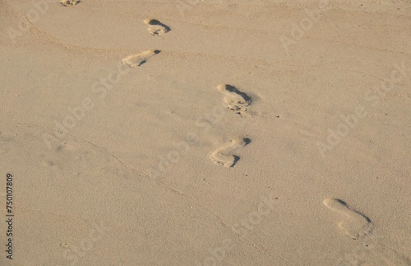 Obraz footprints in sand